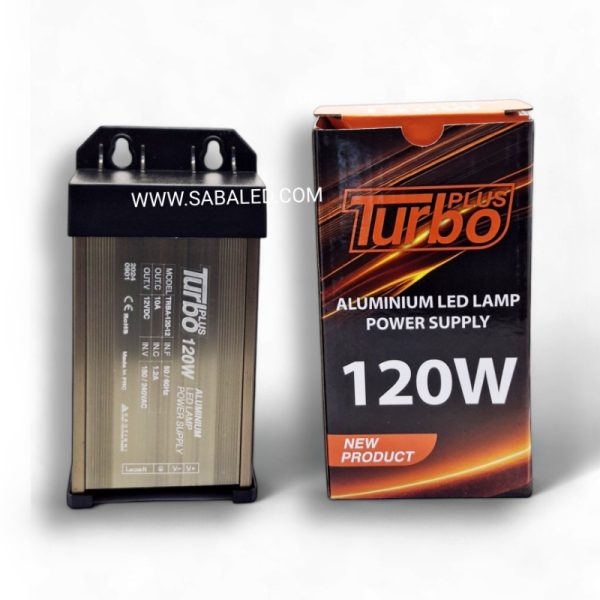 منبع تغذیه صنعتی توربو 120W با ولتاژ خروجی دقیق، مناسب برای پروژه‌های نیمه‌سبک و نورپردازی محیطی