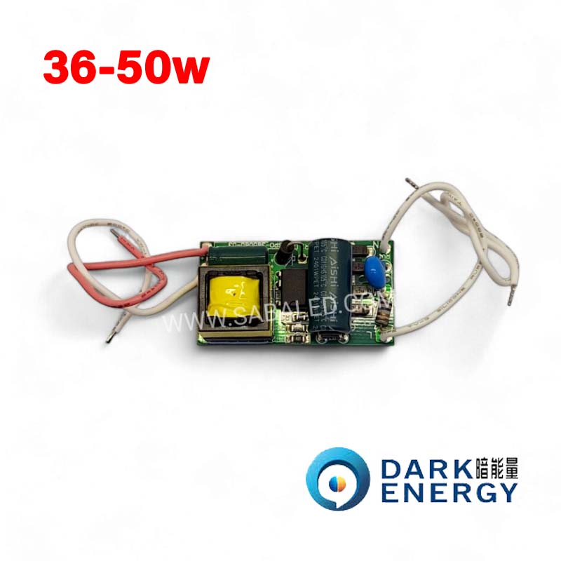 36-50 درایور ۳۶-۵۰ ولت مناسب برای کنترل و تأمین برق تابلوهای LED و سیستمهای نورپردازی صنعتی