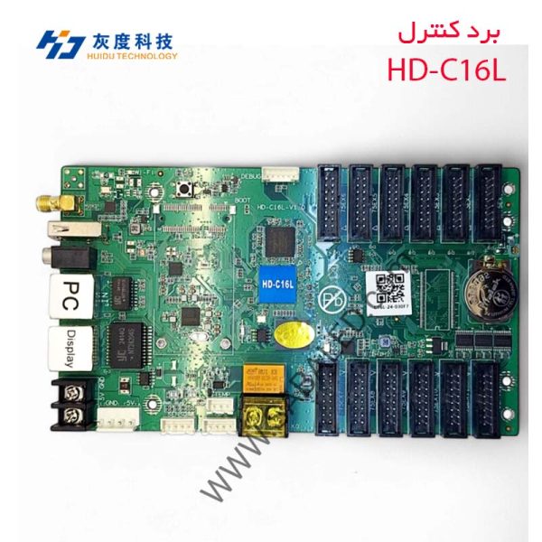 کنترلر HD-C16L مخصوص تابلو LED فول کالر با پشتیبانی از نرم‌افزار HD Player و حافظه داخلی