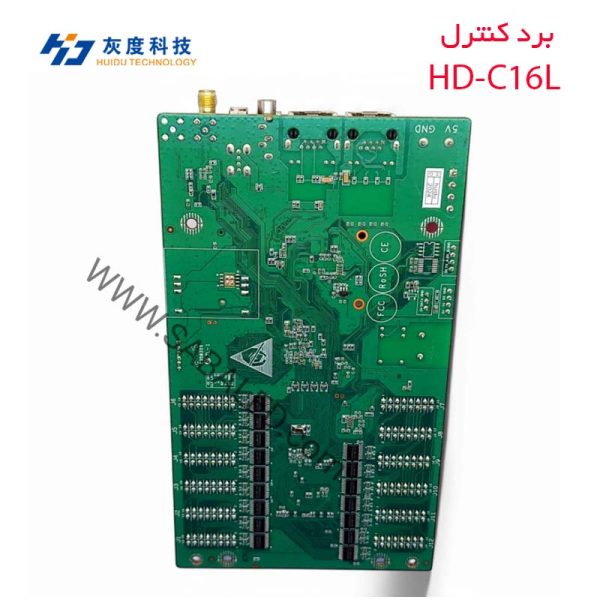 برد کنترل HD-C16L با قابلیت کنترل تابلوهای LED رنگی و وای‌فای داخلی برای ارسال سریع محتوا